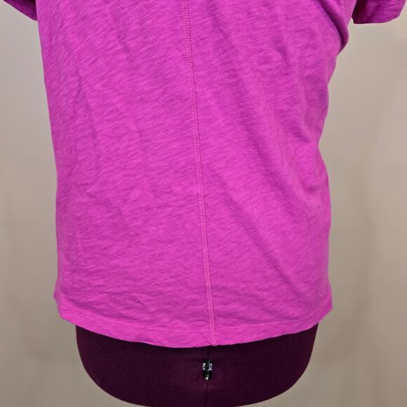 Women's J. Crew "Girlfriend Tee" Pink Short Sleeve Top | Size Large - Picture 7 of 9